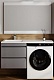 Style Line Тумба с раковиной под стиральную машину Леон 120 L подвесная Люкс Plus серая матовая – картинка-19