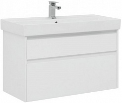 Aquanet Мебель для ванной Nova Lite 100 2 ящика, белая – фотография-5