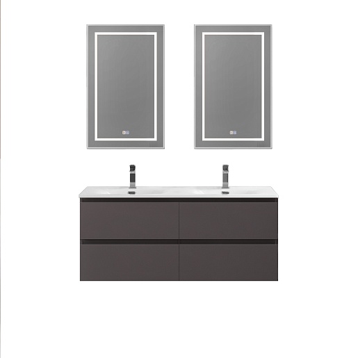 BelBagno Тумба с раковиной Kraft 120-2 подвесная Темно-Серый матовый с раковиной BB-8099-120-2 – фотография-14