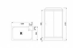 Royal Bath Душевая кабина RB 8120HP6-WT-CH-R – фотография-5