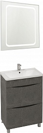 Водолей Мебель для ванной Adel 60 серый камень – фотография-1