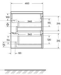 BelBagno Тумба с раковиной Kraft 100 L подвесная Rovere Nebrasca Nature – фотография-9
