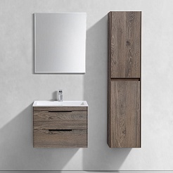 Vincea Тумба с раковиной Chiara 2D 60 подвесная дуб темный – фотография-7