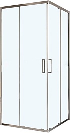 BelBagno Душевой уголок Luce 100/100 LUCE-A-2-100-C-Cr профиль хром стекло прозрачное – фотография-1