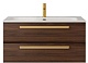 BelBagno Мебель для ванной Eco Cer-N 100 CZR-8073-100 орех шоколад софт ручки сатиновое золото – картинка-24