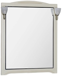 Aquanet Зеркало для ванной "Луис 90" бежевое – фотография-1