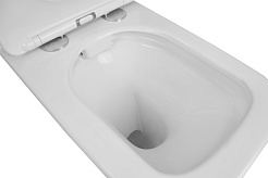 Azario Унитаз-компакт Formal AZ-1353B безободковый с бачком с сиденьем микролифт белый – фотография-10
