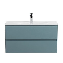 BelBagno Тумба под раковину Kraft 90 подвесная Голубой матовый – фотография-6