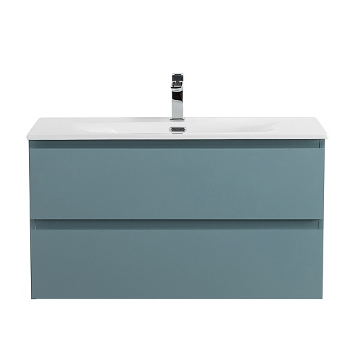 BelBagno Тумба под раковину Kraft 90 подвесная Голубой матовый – фотография-6