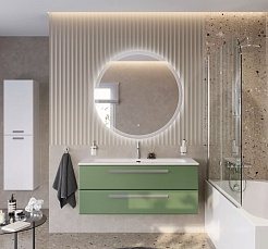 BelBagno Мебель для ванной Eco Cer-N 120 фисташковый софт CZR-8073-120 ручки серые – фотография-2