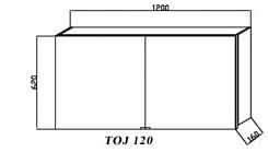 Kolpa San Зеркало-шкаф Jolie TOJ 120 WH/WH – фотография-3