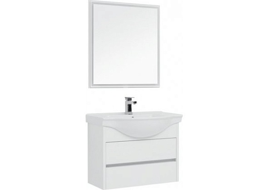 Aquanet Тумба с раковиной Сидней 80 белый – картинка-3