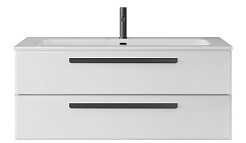 BelBagno Мебель для ванной Eco Cer-N 120 CZR-8073-120 bianco opaco ручки чёрные – фотография-3