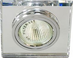 Feron Встраиваемый светильник Декоративное стекло 8170-2 серебро – фотография-1