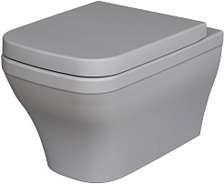 Ambassador Сиденье для унитаза Benefit серое матовое – фотография-2