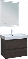 Aquanet Мебель для ванной Nova Lite 75 подвесная дуб черный