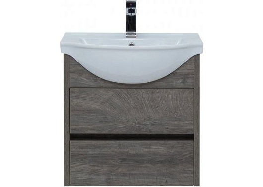 Aquanet Тумба с раковиной Сидней 60 дуб рошелье – фотография-8