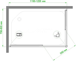 Royal Bath Душевой уголок 120/80 HPD RB8120 HPD-C-CH – фотография-4