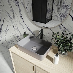 Teymi Раковина накладная Helmi 50 T50292 графит матовый – фотография-6