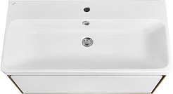 Акватон Мебель для ванной Либерти 90 белая/дуб эльвезия – фотография-5
