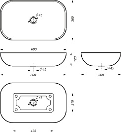 Misty Раковина мебельная Sanita Luxe Infinity 60 – фотография-6