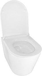 Azario Унитаз подвесной Lander AZ-2802E безободковый белый – фотография-7