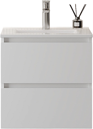 Teymi Тумба с раковиной Laina 50 подвесная белая матовая – фотография-1