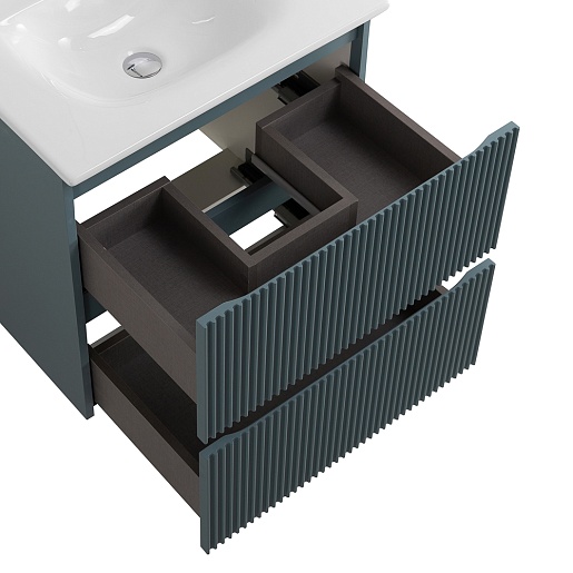 BelBagno Тумба с раковиной Uno 70 подвесная Голубой матовый с раковиной BB-8099-70 – картинка-7