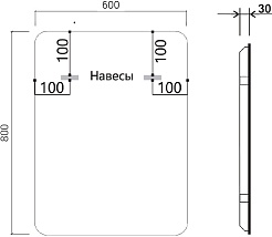 Vincea Зеркало 60x80 VLM-3VC600 с подсветкой – фотография-5