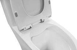 Azario Унитаз-моноблок Ansa AZ-2301 безободковый с бачком с сиденьем микролифт белый – фотография-11