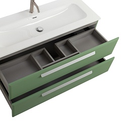 BelBagno Мебель для ванной Eco Cer-N 120 фисташковый софт CZR-8073-120 ручки сатин – фотография-4