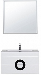 De Aqua Мебель для ванной Форма 90, зеркало Алюминиум – фотография-1