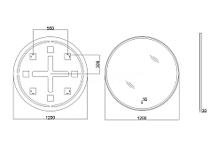 Sancos Зеркало Bella 120 BE1200 – фотография-3