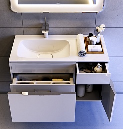 Aqwella Тумба для умывальника Malaga 90 L – фотография-3