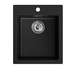 Mixline Мойка кухонная ML-GM14 ультра-черная – фотография-1