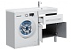 Aquanet Тумба с раковиной Верона 120 R напольная белая – картинка-13