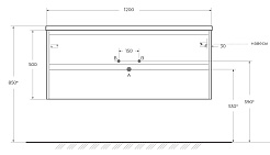 BelBagno Тумба под раковину Kraft 120 подвесная Pino Pasadena – фотография-8