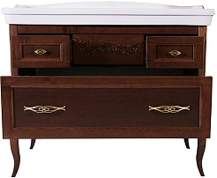 ASB-Woodline Тумба под раковину Модерн 105 антикварный орех – фотография-2