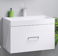 Aqwella Тумба для умывальника Темпо 70 белая – фотография-1