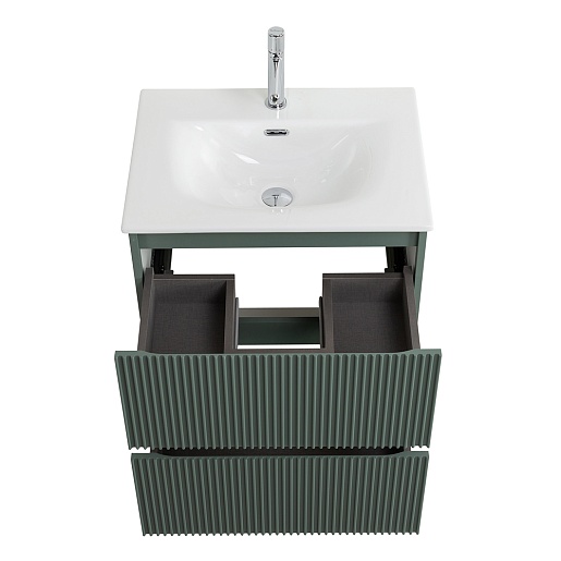 BelBagno Тумба с раковиной Uno 60 подвесная Еловый матовый с раковиной BB-8099-60 – картинка-11