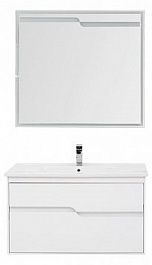 Aquanet Тумба с раковиной Модена 100 белый – фотография-5