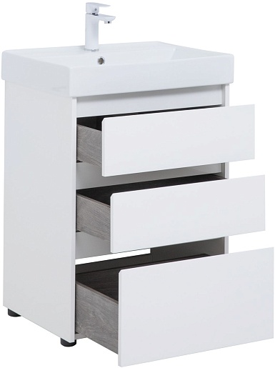 Aquanet Мебель для ванной Nova Lite 60 белая глянцевая – фотография-6