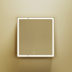 Sancos Зеркало-шкаф Mirror 70 с подсветкой MI70ECH дуб чарльстон – фотография-6