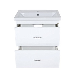 Misty Тумба с раковиной Фостер 70 подвесная, 2 ящика – фотография-3