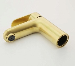 Aquatek Смеситель для раковины Ника AQ1810BG золото шлифованное – фотография-3