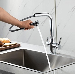 Frap Смеситель для кухни F4396-30 хром – фотография-2