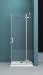 BelBagno Душевой уголок Kraft 100/80 KRAFT-AH-22-100/80-C-Cr-R стекло прозрачное – фотография-2