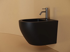 Ceramicanova Подвесное биде Uno CN11002MB чёрный матовый – фотография-3