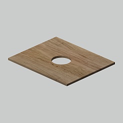 Am.Pm Столешница Func 60x50 темное дерево – фотография-2