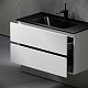 Sancos Тумба с раковиной Urban 90 белый глянец раковина Element 91 CN7002MB – фотография-16